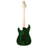 ZUN ST Stylish Electric Guitar with Black Pickguard Green 04945098