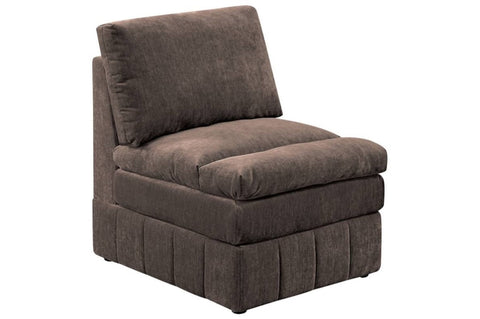 ZUN Contemporary 1pc Armless Chair Modular Chair Sectional Sofa Living Room Furniture Mink Morgan B011126765