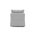 ZUN Modern Fabric Linen Middle Module for Modular Sofa Sectional Sofa Couch Accent Armless Chair, W1439118855