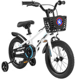 ZUN Kids Bike 16 inch for Boys & Girls with Training Wheels, Freestyle Kids' Bicycle with Bell,Basket W1856142516