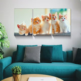 ZUN 3 Panels Customize Canvas Prints with Your Photo Canvas Wall Art- Personalized Canvas Picture, W2060139338