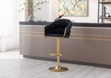 ZUN COOLMORE Vintage Bar Stools with Back and Footrest Counter Height Dining Chairs W39542505