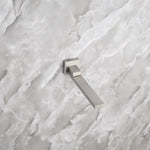 ZUN Rainfall 10 inch System Bathroom Luxury Rain Mixer Silver Combo Set Wall Mounted D93103BN