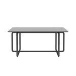 ZUN Modern Tempered Glass Tea Table Coffee Table, Table for Living Room,Black W24181019