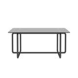 ZUN Modern Tempered Glass Tea Table Coffee Table, Table for Living Room,Black W24181019