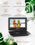 ZUN DBPOWER 11.5" Portable DVD Player, 5-Hour Built-in Rechargeable Battery, 9" Swivel Screen Region 81468570