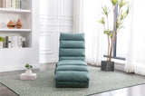 ZUN COOLMORE Linen Chaise Lounge Indoor Chair, Modern Long Lounger for Office or Living Room W39539623