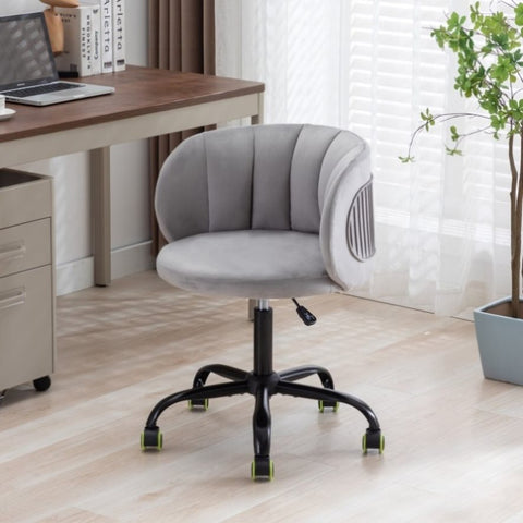 ZUN Zen Zone Velvet Leisure office chair, suitable for study and office, can adjust the height, can W117063170