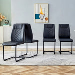 ZUN Artificial leather cushioned seats, dinings. Dining Room - Living Room Chair. Soft padded W1151112843