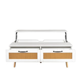 ZUN Lift Top Coffee Table, Modern Coffee Table with 2 Storage Drawers,Center Table with Lift Tabletop W33165396