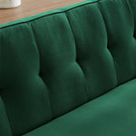 ZUN Mid-Century Beige Linen Fabric Chesterfield Sofa Couch, Modern Love Seats Sofa Furniture, W2272139381