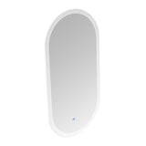 ZUN 18 x 35 Inch Switch-Held Memory LED Mirror, Wall-Mounted Vanity Mirrors, Bathroom Anti-Fog Mirror, W99967547