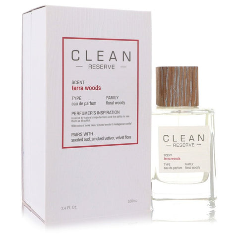 Clean Terra Woods Reserve Blend by Clean Eau De Parfum Spray 3.4 oz for Women FX-547858