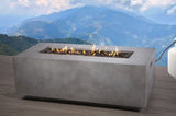 ZUN Living Source International Concrete Propane Outdoor Fire Pit Table B120141829