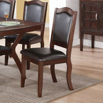 ZUN Faux Leather Upholstered Dining Chairs, Brown SR011338