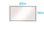 ZUN 60 in. W x 36 in. H Frameless Single Bathroom Vanity Mirror in Polished Crystal Bathroom Vanity W1272114900