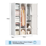 ZUN Portable Wardrobe Closets Bedroom ,Storage Organizer, Clothes Dresser, Closet Storage Organizer, W1019P143205