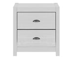 ZUN Solid Wood White Night Stand, Bedside Table, End Table, Desk with Drawers for Living Room, Bedroom B03768226