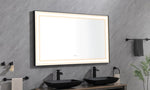 ZUN 60in. W x 48 in. H Super Bright Led Bathroom Mirror with Lights, Metal Frame Mirror Wall Mounted W1272P143397