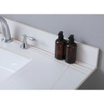 ZUN Montary 43inch bathroom vanity top stone carrara gold new style tops with rectangle undermount W509128657