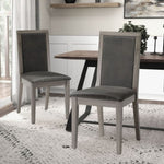 ZUN Dining Chairs Set of 2 Wood Dining Room Chair with MDF + sponge Back, Kitchen Room Chair Side Chair, W876126495