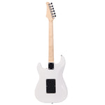 ZUN ST Stylish Electric Guitar with Black Pickguard White 27265449
