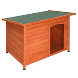 ZUN Waterproof Wood Dog House Pet Shelter Natural Wood Color L 86988362