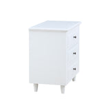 ZUN U_STYLE 3-Drawer Nightstand Storage Wood Cabinet WF297663AAK