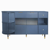 ZUN U_STYLE Rotating Storage Cabinet with 2 Doors and 2 Drawers, Suitable for Living Room, Study, and WF317495AAV