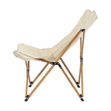 ZUN Folding Outdoor Camping Chair, Portable Stool for Fishing Picnic BBQ, Ultra Light Aluminum Frame 02126678