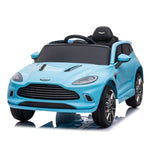 ZUN 12V Dual-drive remote control electric Kid Ride On Car,Battery Powered Kids Ride-on Car Blue, 4 W1811110554