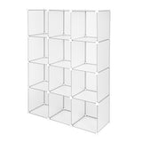 ZUN Cube Storage 12-Cube Book Shelf Storage Shelves Closet Organizer Shelf Cubes Organizer Bookcase 02284857