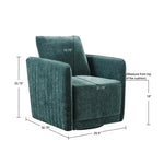 ZUN Upholstered 360 Degree Swivel Chair B035118607