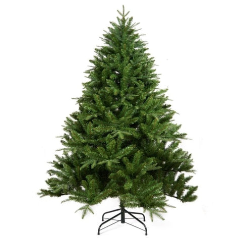 ZUN 6-FT Artificial Christmas Tree with 1600 Tips,No Light, Unlit Hinged Spruce PVC/PE Xmas Tree for W1976119085