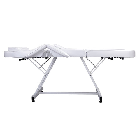 ZUN 75" Adjustable Beauty Salon SPA Massage Bed Tattoo Chair White 25916509