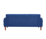 ZUN 77.95 "Sponge Cushioned Sofa - Blue 14613599