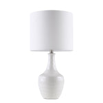 ZUN Celine Textured Ceramic Table Lamp B03595703