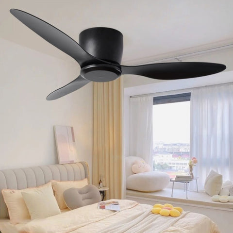 ZUN 52" Fan with Remote Control, Fans Outdoor/Indoor with 6 Speeds Reversible DC Motor W1187116909