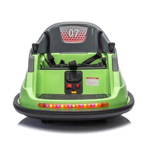 ZUN 12V ride on bumper car for kids,1.5-5 Years Old,Baby Bumping Toy Gifts W/Remote Control, LED Lights, W1396126984