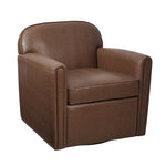 ZUN Faux Leather 360 Degree Swivel Arm Chair B035118604