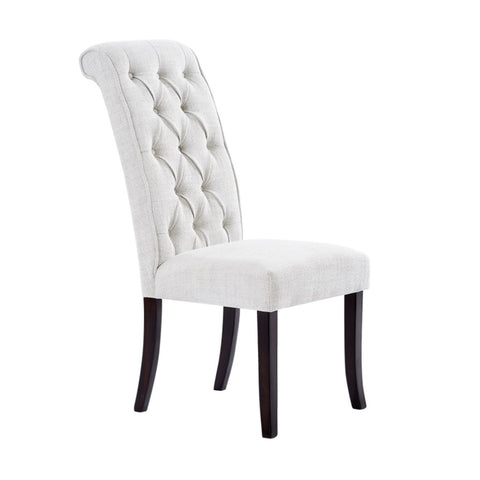 ZUN Fabric Dining Chairs, 2-Pcs Set, Wood, Light Sky W1708132106