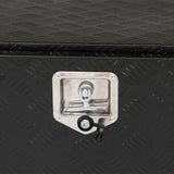 ZUN 36" Aluminum Under Body Toolbox 5 Bar Tread Black 00085240