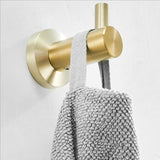 ZUN High Quality Rustproof 304 Stainless Steel Brushed Gold Polishing Bathroom Accessories Set Robe 27528103