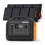 ZUN OUPES 1800W Portable Power Station+2*100W Solar Panel for UsePower to RV Trip 54868309