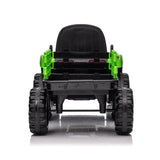 ZUN Ride on Tractor with Trailer,12V Battery Powered Electric Tractor Toy w/Remote Control,electric car W1396124964