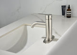 ZUN Waterfall Spout Bathroom Faucet,Single Handle Bathroom Vanity Sink Faucet W928111886