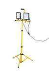 ZUN 10,000 Lumen LED Work Light , Dual head,Telescoping Adjustable Tripod Stand, Rotating Lamps 27791707