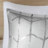 ZUN Metallic Printed Comforter Set B03595839