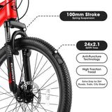 ZUN A24299 Rycheer Elecony 24 inch Mountain Bike Bicycle for Adults Aluminium Frame Bike Shimano W1856107333