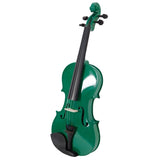 ZUN New 4/4 Acoustic Violin Case Bow Rosin Green 31954784